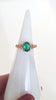 1.15ct OVAL CUT EMERALD RING FLOWER BRANCH PLATINUM NATURAL GREEN COCKTAIL