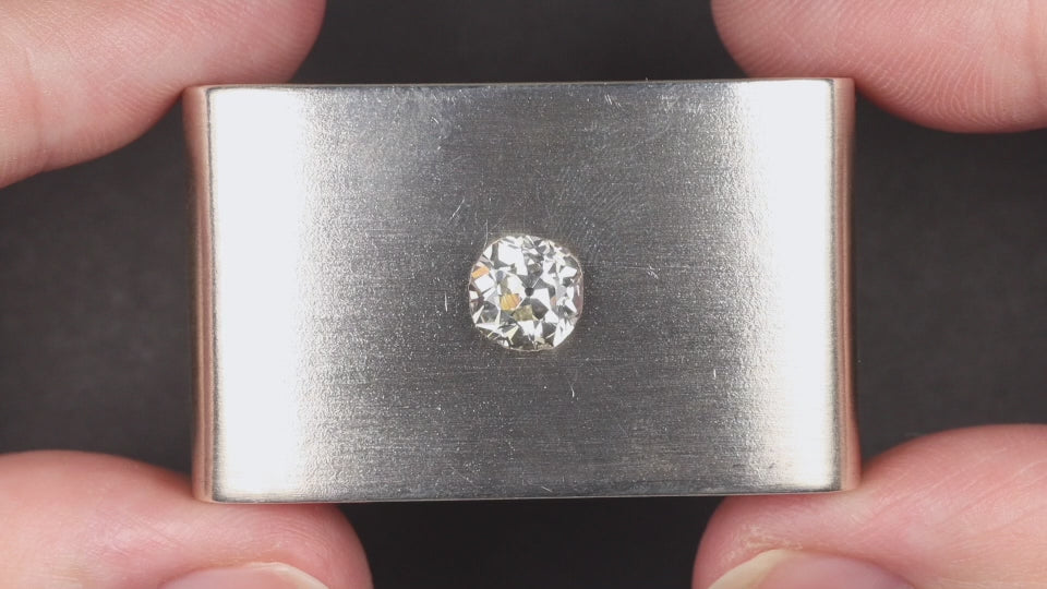 1.55ct GIA CERTIFIED K SI1 OLD MINE CUT DIAMOND ANTIQUE CUSHION LOOSE 1.5ct 