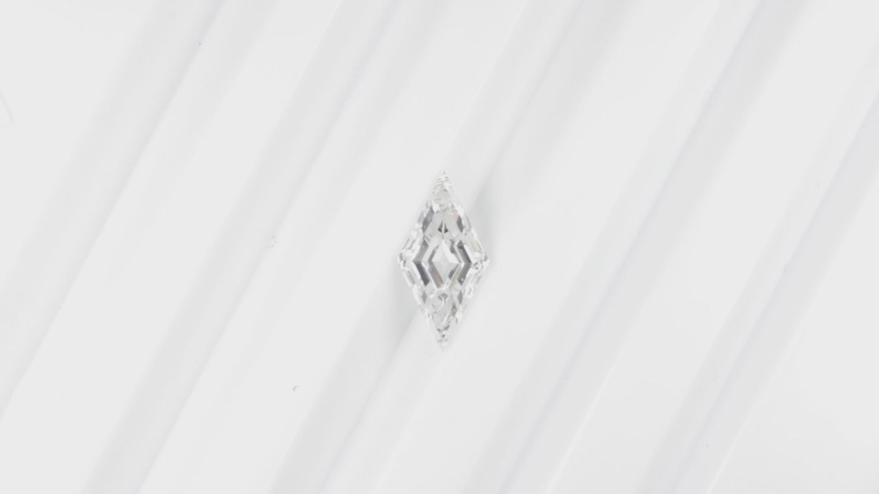 2ct LOZENGE SHAPE LAB CREATED DIAMOND IGI CERTIFIED D VVS2 GEOMETRIC KITE LOOSE