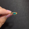 OPAL SOLITAIRE RING 14k YELLOW GOLD ESTATE COCKTAIL DAINTY EAST WEST OVAL SHAPE