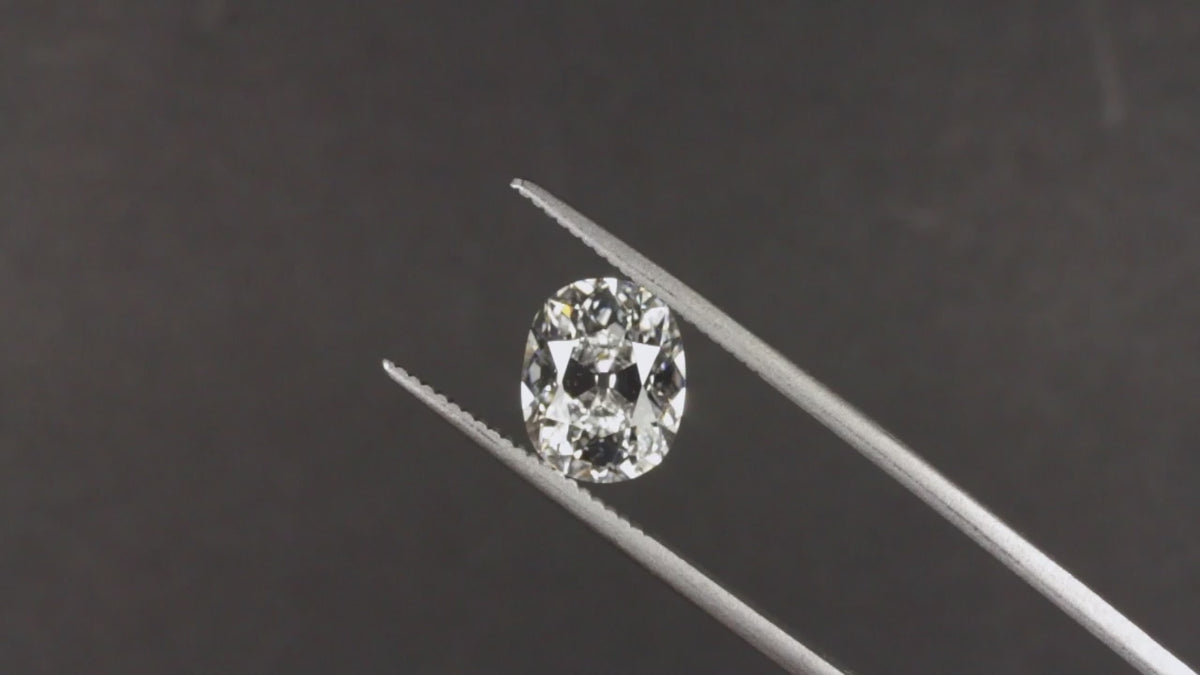 3.07ct D VS1 OLD MINE CUT LAB CREATED DIAMOND IGI CERTIFIED LOOSE CUSHION SHAPE