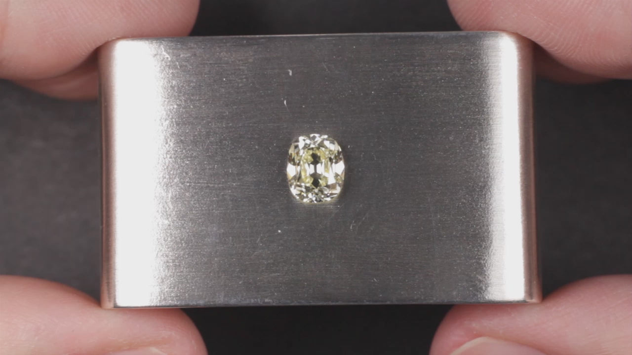 1 CARAT OLD MINE CUT DIAMOND GIA CERTIFIED W-X VS1 ELONGATED CUSHION BRILLIANT