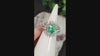 2.93ct GIA CERTIFIED COLOMBIAN EMERALD OLD CUT DIAMOND RING COCKTAIL PLATINUM 