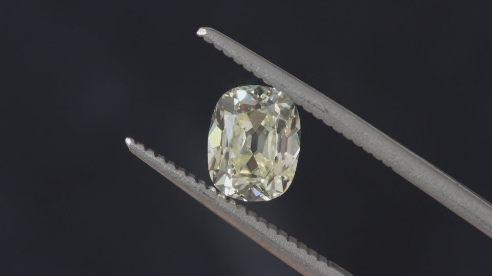 1.5 CARAT OLD MINE CUT DIAMOND GIA CERTIFIED M SI1 ELONGATED CUSHION BRILLIANT
