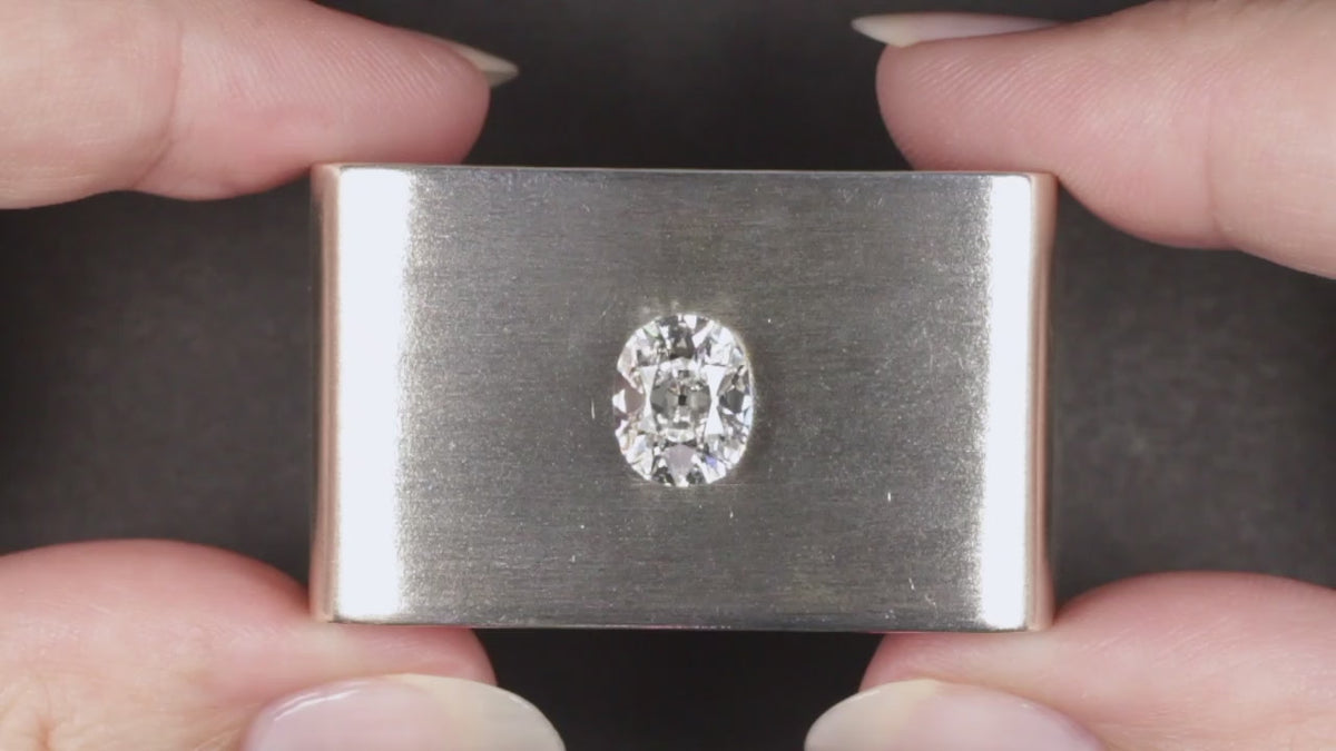 2.53ct D VS2 OLD MINE CUT LAB CREATED DIAMOND IGI CERTIFIED CUSHION SHAPE LOOSE