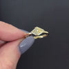TRILLION DIAMOND COCKTAIL RING 0.80ct FANCY YELLOW GEOMETRIC MINIMALIST 14k GOLD
