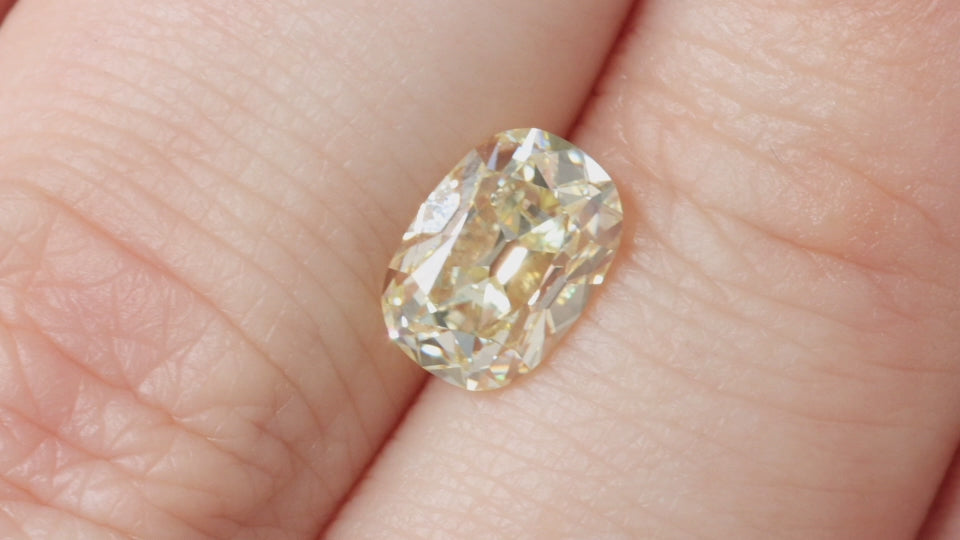 2 CARAT OLD MINE CUT DIAMOND GIA CERTIFIED S-T VS1 ELONGATED CUSHION BRILLIANT
