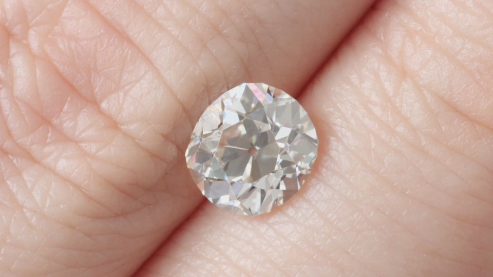1.87ct H SI1 ANTIQUE OLD MINE CUT DIAMOND LOOSE NATURAL ELONGATED CUSHION ESTATE