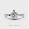 VINTAGE STYLE FILIGREE ENGRAVED SEMI MOUNT 6.5MM ROUND SETTING 1CT DIAMOND RING