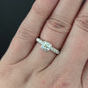 OLD EUROPEAN CUT DIAMOND ENGAGEMENT RING 0.70ct 14k WHITE GOLD VINTAGE ESTATE
