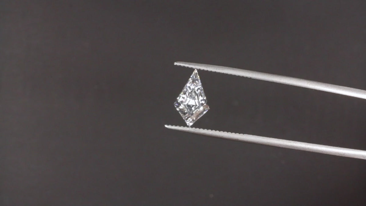 IGI CERTIFIED 1.69ct D VS1 LAB CREATED KITE SHAPE DIAMOND GEOMETRIC STEP CUT