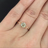 1 CARAT CHAMPAGNE DIAMOND RING FLOWER BLOSSOM 14k ROSE GOLD VERY GOOD ROUND CUT
