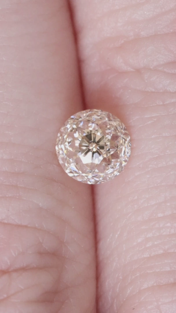 1ct CROWN OF LIGHT O-P VS2 LOOSE DIAMOND ENGAGEMENT NATURAL MODIFIED ROUND