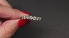 1.56ct NATURAL DIAMOND WEDDING BAND STACKING RING 14k YELLOW GOLD 7 STONE