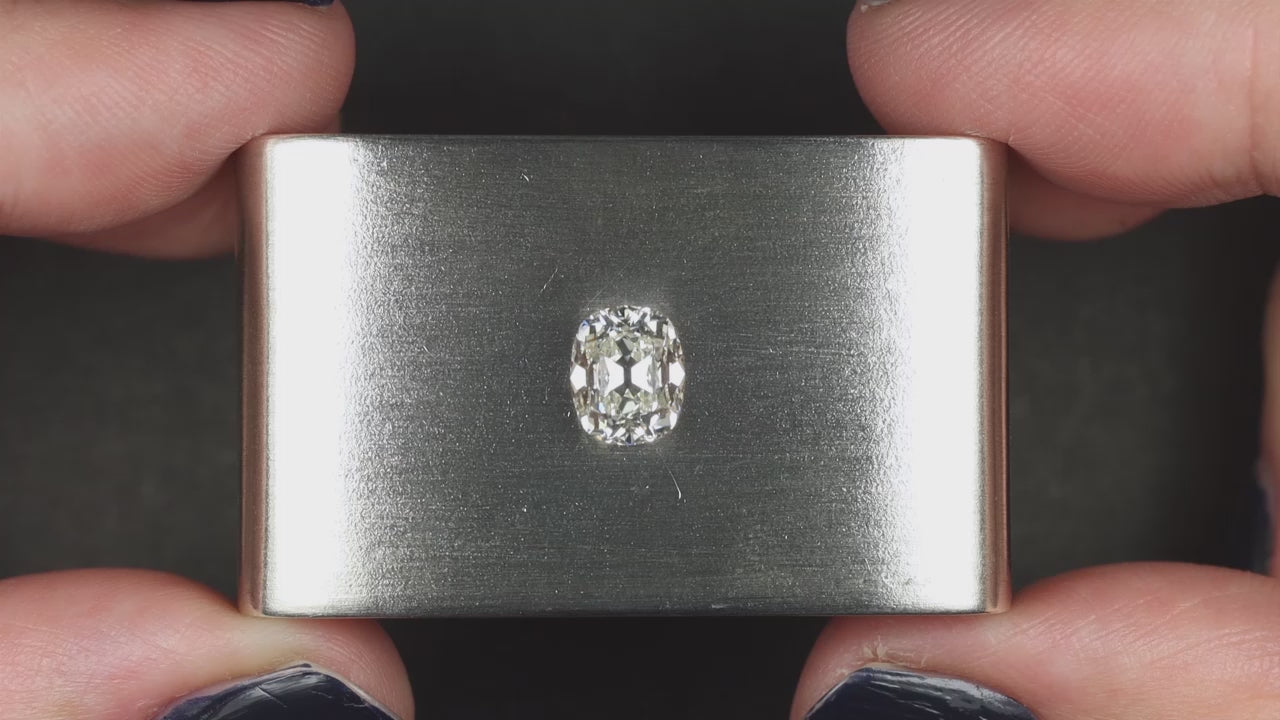 1.5 CARAT OLD MINE CUT DIAMOND GIA CERTIFIED I VS1 ELONGATED CUSHION BRILLIANT