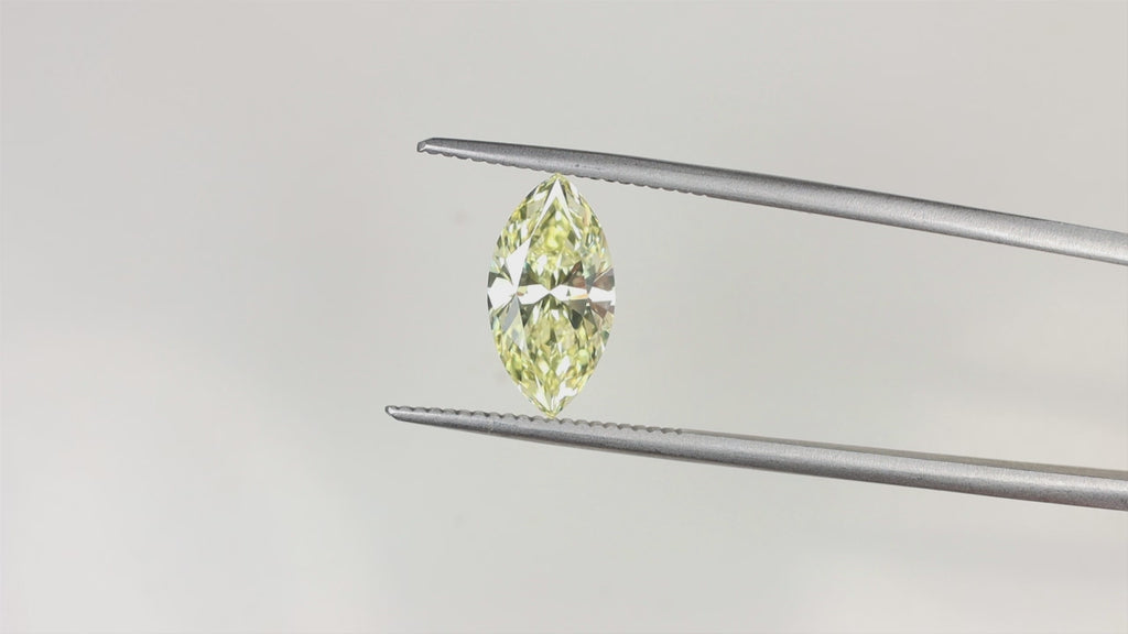 2.5ct GIA CERTIFIED FANCY YELLOW VS2 DIAMOND LOOSE MARQUISE SHAPE CUT NATURAL