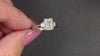 1.91ct DIAMOND ENGAGEMENT RING GIA CERTIFIED G VS1 PLATINUM 3 STONE EMERALD CUT