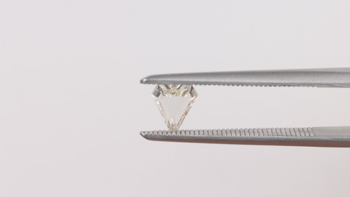 NATURAL 0.58ct L-M SI1 SHIELD SHAPE ROSE CUT DIAMOND 1/2 CARAT LOOSE GEOMETRIC
