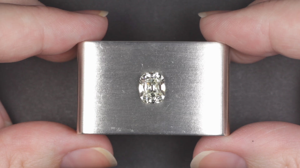 2.33ct OLD MINE CUT DIAMOND GIA CERTIFIED L VS1 ELONGATED CUSHION BRILLIANT