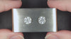 3.32ct NATURAL ROUND BRILLIANT CUT DIAMOND STUD EARRINGS PAIR LOOSE MATCHING