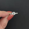 OLD EUROPEAN CUT I VS1 DIAMOND 0.98ct ENGAGEMENT RING PLATINUM VINTAGE ESTATE