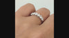 1.20ct HEART SHAPE DIAMOND WEDDING BAND EAST WEST RING 14k WHITE GOLD STACKING