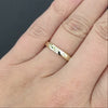 VINTAGE STYLE DIAMOND WEDDING BAND STACKING RING STARBURST PLATINUM 3mm