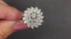 2.25ct VINTAGE DIAMOND BALLERINA RING 14k WHITE GOLD 9.5gm STATEMENT COCKTAIL