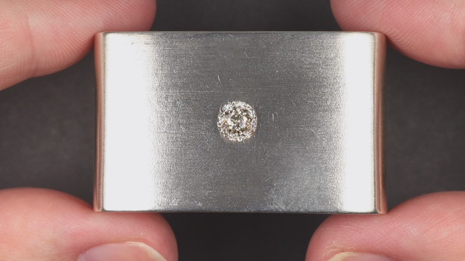 1ct CROWN OF LIGHT O-P VS2 LOOSE DIAMOND ENGAGEMENT NATURAL MODIFIED ROUND