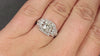 2.20ct VINTAGE DIAMOND ENGAGEMENT RING OLD EUROPEAN CUT COCKTAIL MARQUISE