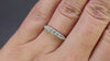 VINTAGE F-G VS DIAMOND WEDDING RING STACKING BAND PLATINUM NATURAL RETRO CLASSIC