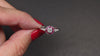 OLD EUROPEAN CUT DIAMOND ENGAGEMENT RING RUBY VINTAGE STYLE TARGET ART DECO