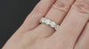 2 CARAT DIAMOND 5 STONE RING VERY GOOD CUT ROUND WEDDING BAND 14k WHITE GOLD