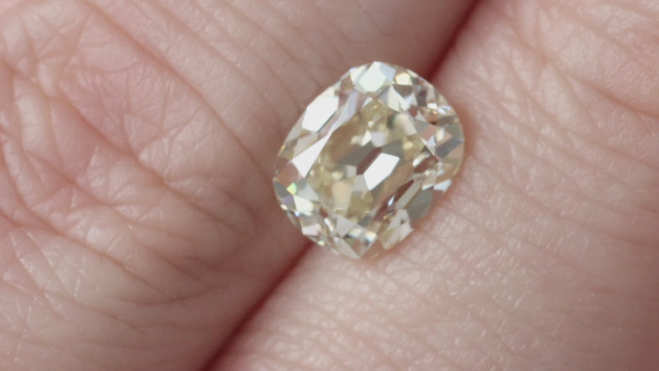 2.26ct OLD MINE CUT DIAMOND GIA CERTIFIED N VS1 CUSHION BRILLIANT ELONGATED
