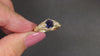 0.77ct VINTAGE STYLE IOLITE DIAMOND COCKTAIL RING 14k GOLD NATURAL BLUE PURPLE