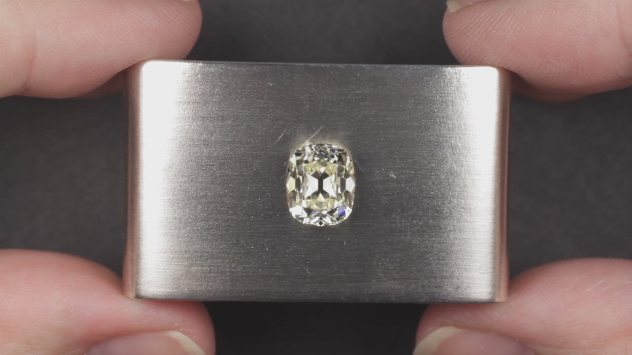 2.60ct OLD MINE CUT DIAMOND GIA CERTIFIED S-T VVS2 ELONGATED CUSHION BRILLIANT