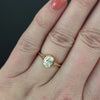 0.91ct OVAL CUT DIAMOND SOLITAIRE ENGAGEMENT RING GIA CERTIFIED 14k YELLOW GOLD