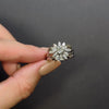 1.82ct VINTAGE DIAMOND COCKTAIL RING OLD EUROPEAN CUT MARQUISE HALO WHITE GOLD