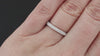 DIAMOND VINTAGE STYLE WEDDING BAND PLATINUM STACKING RING ENGRAVED CLASSIC