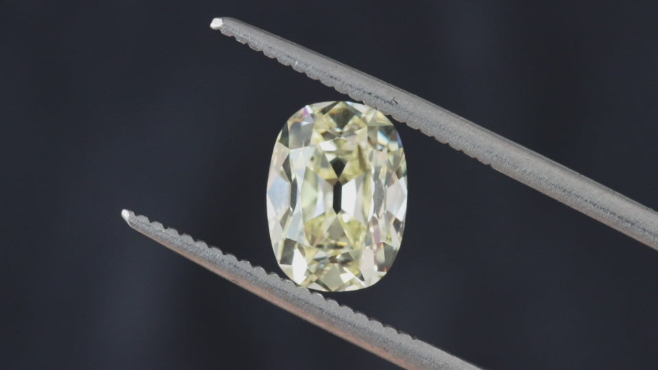 2.41ct OLD MINE CUT DIAMOND GIA CERTIFIED S-T VS1 ELONGATED CUSHION BRILLIANT