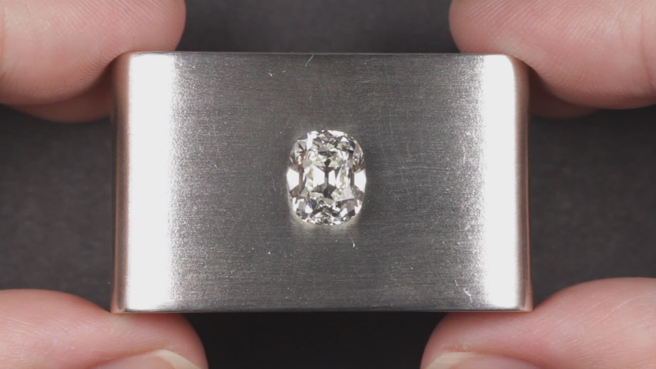 3 CARAT OLD MINE CUT DIAMOND GIA CERTIFIED J VS1 CUSHION BRILLIANT ELONGATED 3ct