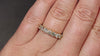 1.30ct NATURAL DIAMOND WEDDING BAND STACKING RING 14k YELLOW GOLD 7 STONE