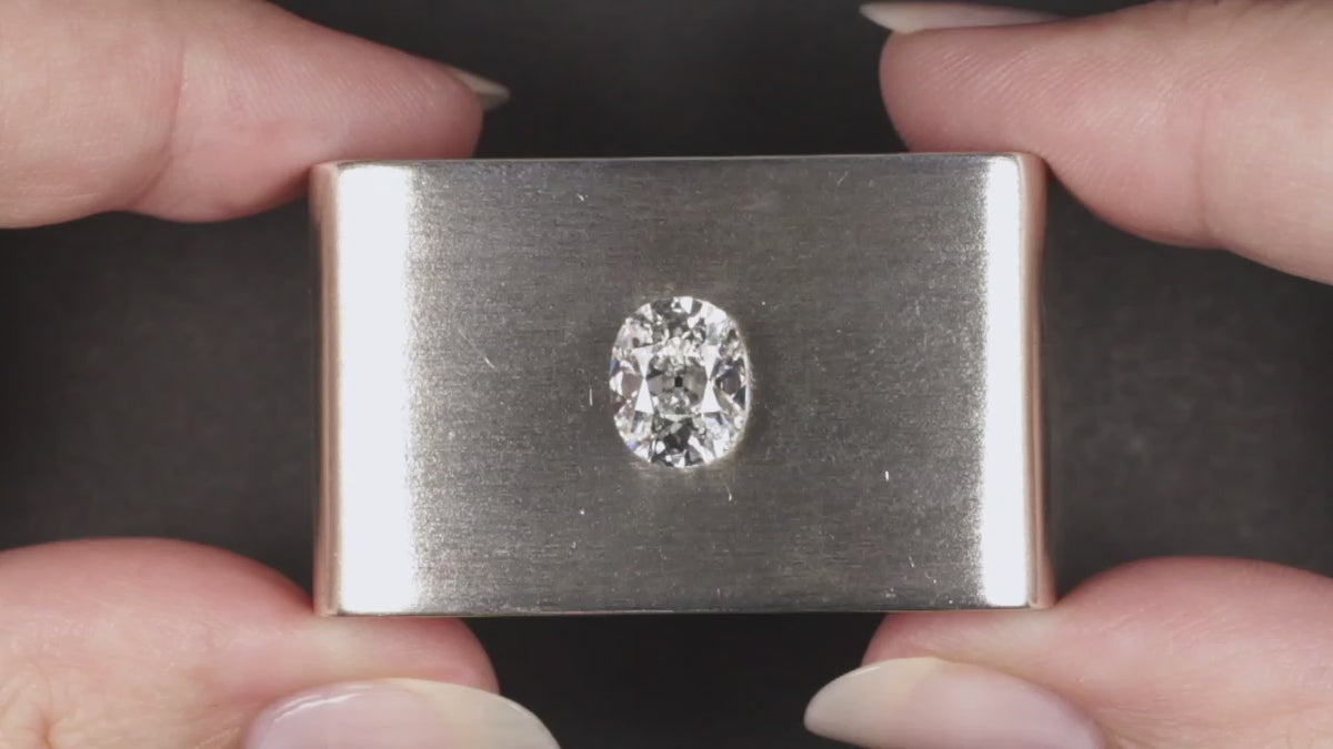 2.53ct D VS2 OLD MINE CUT LAB CREATED DIAMOND IGI CERTIFIED CUSHION SHAPE LOOSE