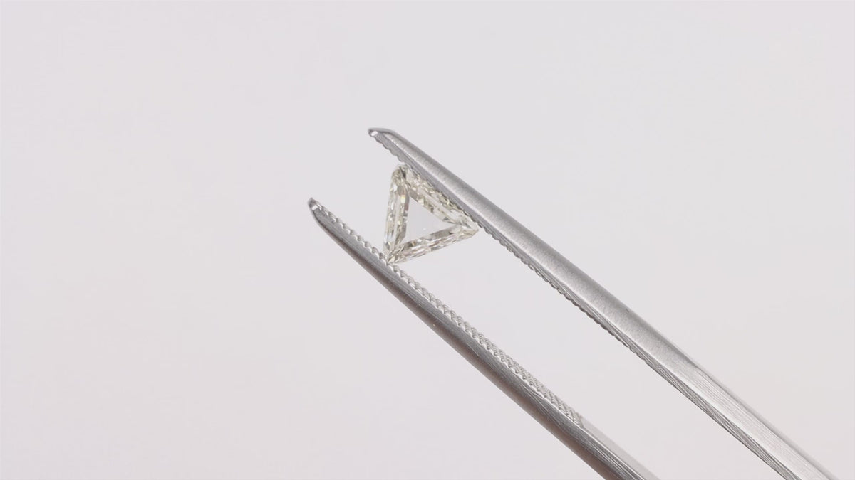 NATURAL 0.37ct J VS1-VS2 TRIANGLE ROSE CUT DIAMOND GEOMETRIC SHAPE 1/3ct LOOSE  