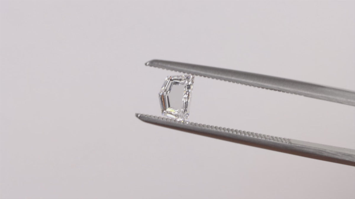 0.41ct D VVS1-VVS2 CADILLAC CUT DIAMOND STEP CUT LOOSE NATURAL GEOMETRIC PENDANT