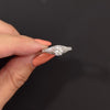 OLD EUROPEAN CUT DIAMOND SOLITAIRE RING VINTAGE STYLE FILIGREE 14k WHITE GOLD