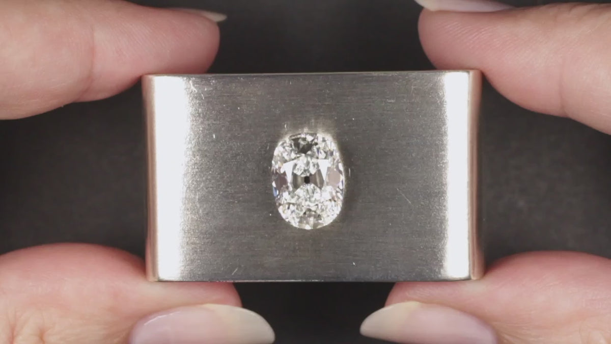 4.10ct E VS1 OLD MINE CUT LAB CREATED DIAMOND IGI CERTIFIED 4 CARAT LOOSE