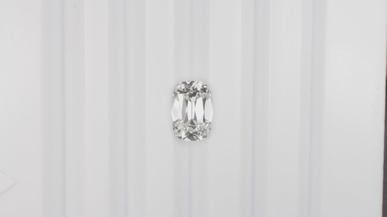 3.55ct OLD MINE CUT LAB CREATED DIAMOND CERTIFIED F VS2 CUSHION BRILLIANT 3.5ct
