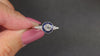 OLD EUROPEAN CUT DIAMOND SAPPHIRE ENGAGEMENT RING ART DECO TARGET VINTAGE STYLE