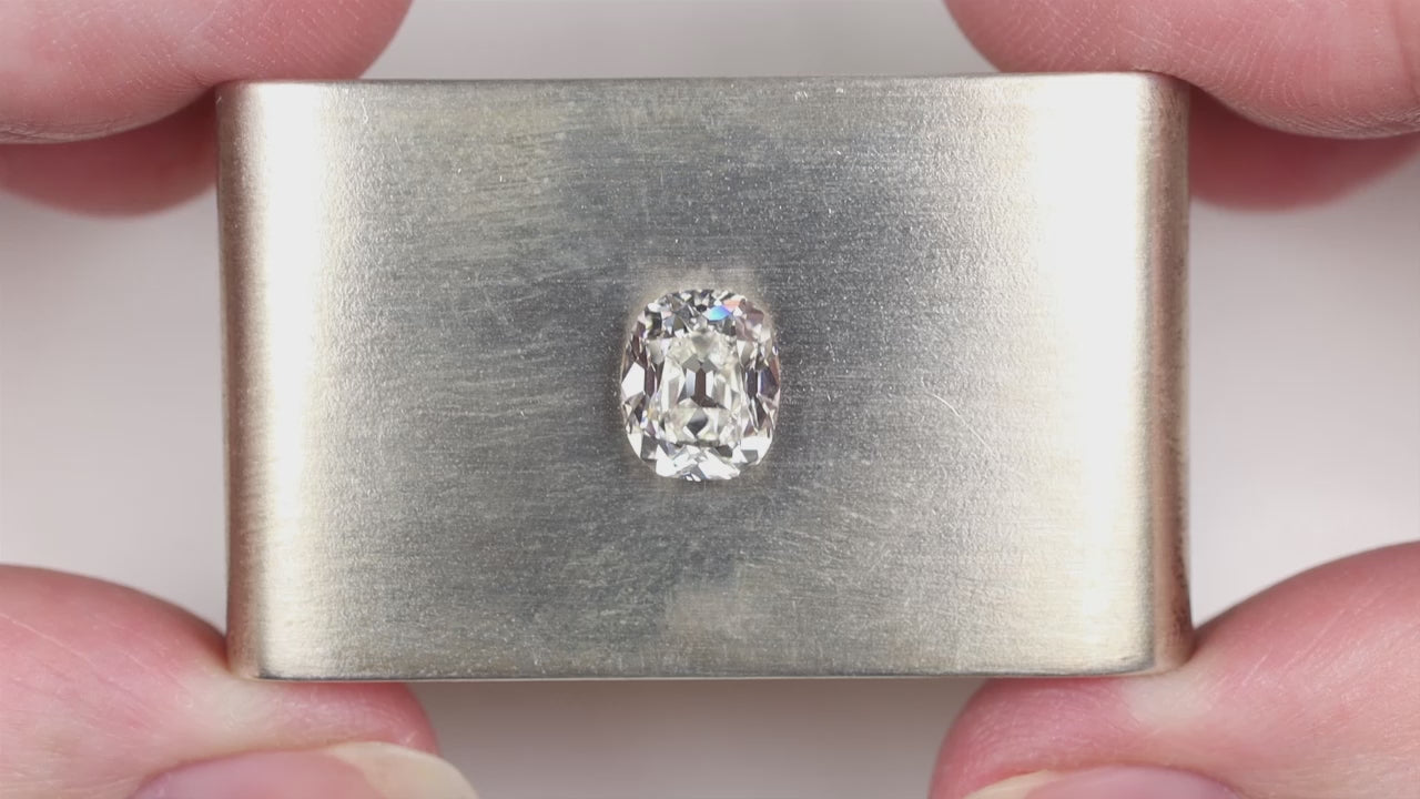 1.51ct OLD MINE CUT DIAMOND GIA CERTIFIED I VVS2 ELONGATED CUSHION BRILLIANT